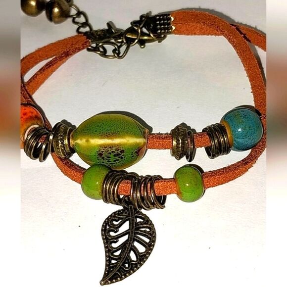 Vintage ethnic style beaded unisex bracelet - Picture 6 of 6